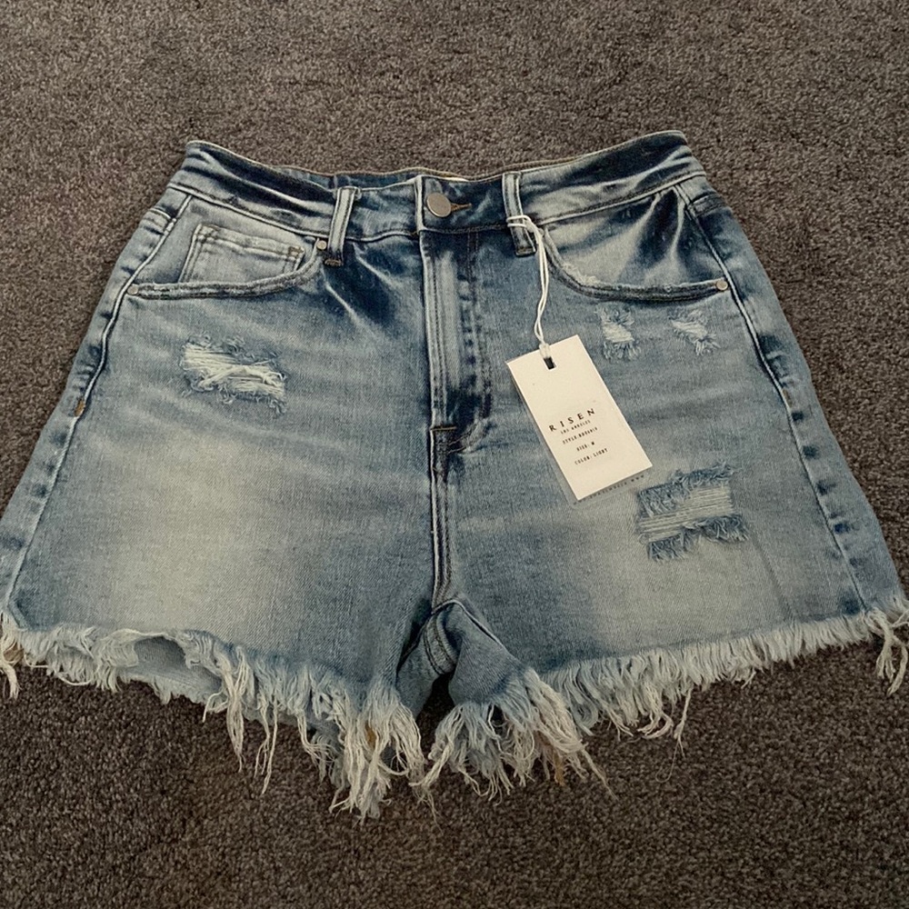 RISEN denim shorts NWT